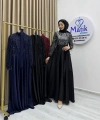Saçaklı Payet Zara Saten Abiye