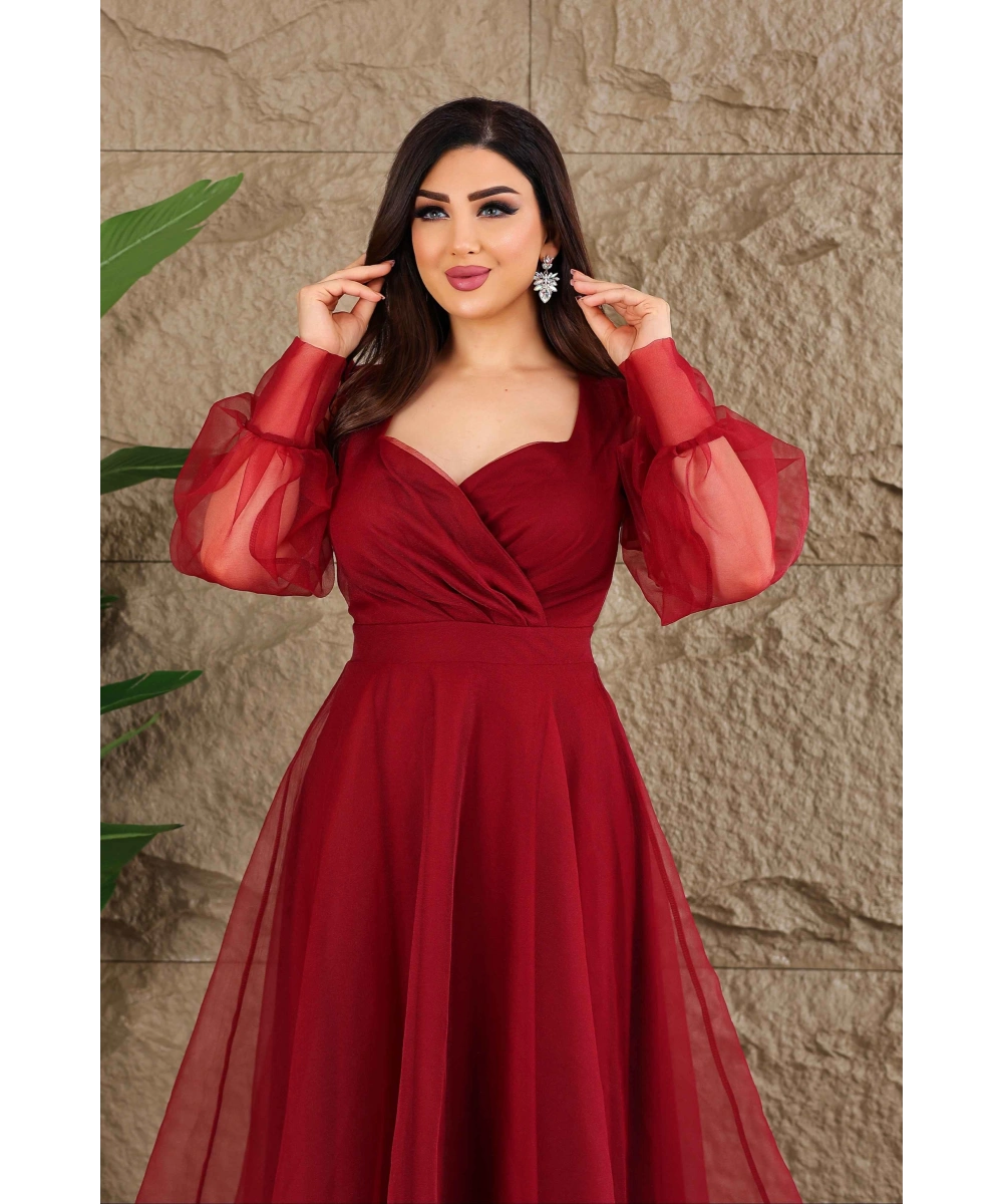 Dalya Tül Dekolteli Tasarım Abiyemiz