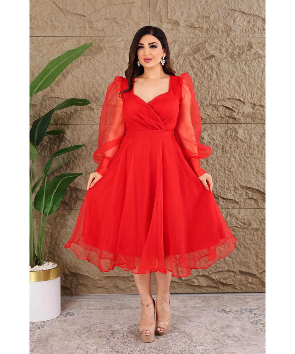 Dalya Tül Dekolteli Tasarım Abiyemiz