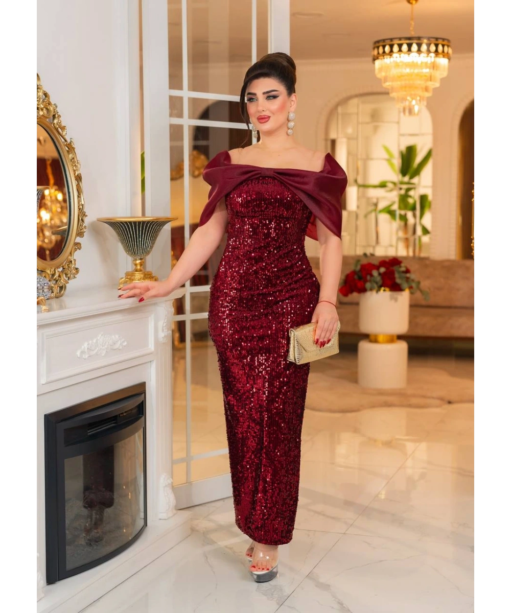 Gazel Organze Garnili Kadife Payet Abiye