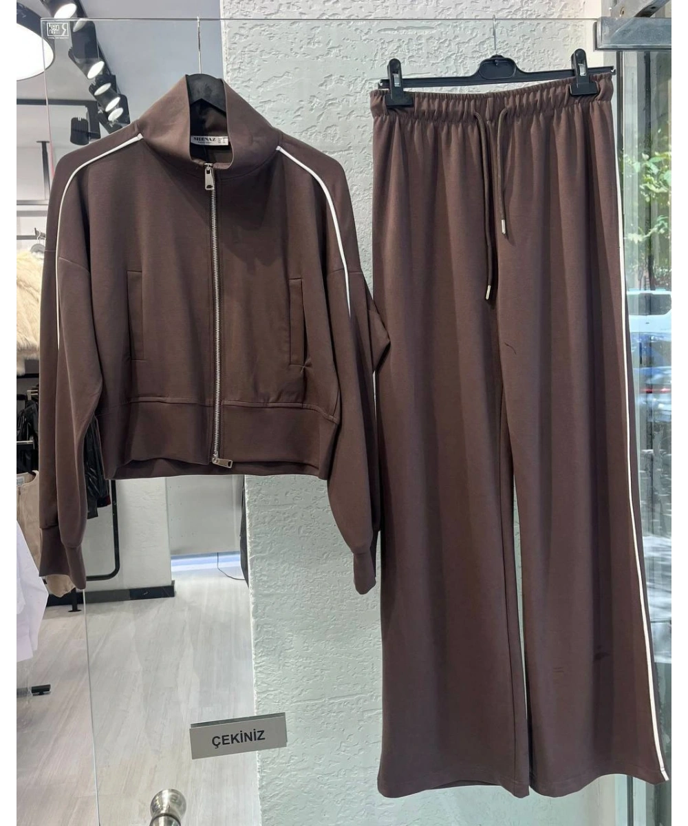 Oysho Biyeli Detay Çift Fermuarlı İkili Takım