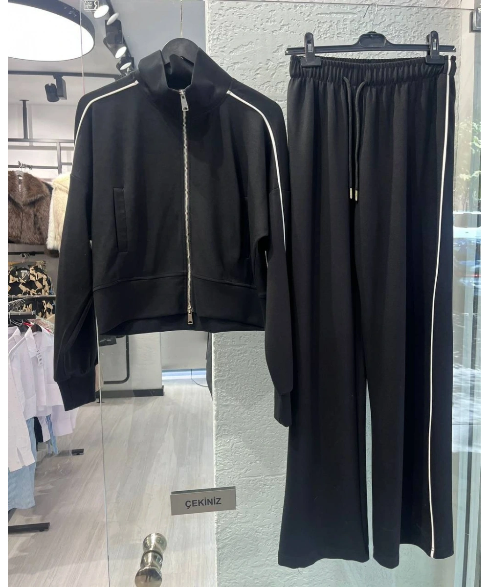 Oysho Biyeli Detay Çift Fermuarlı İkili Takım