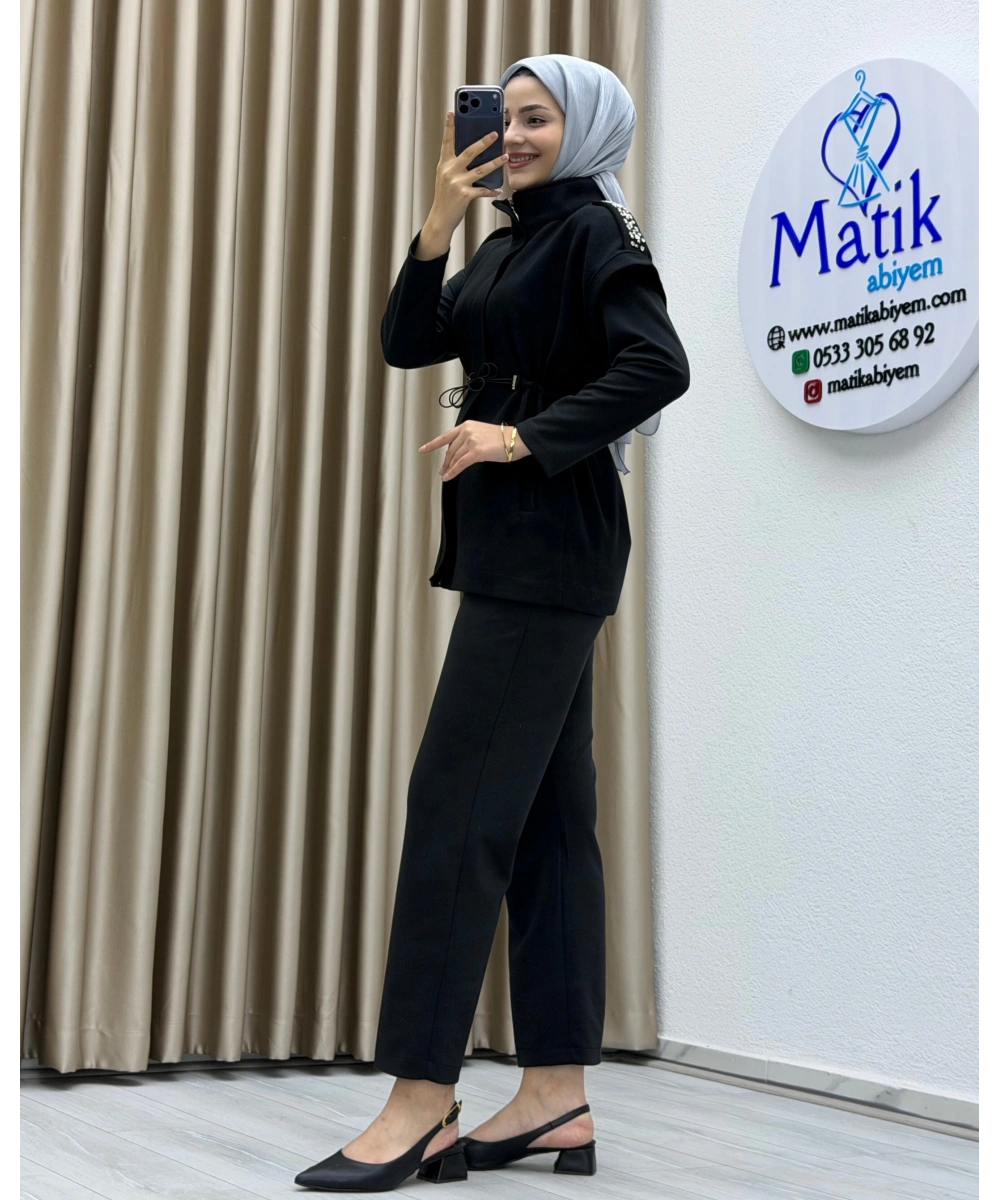 Oysho Kaşe Yelek Üçlü Takım