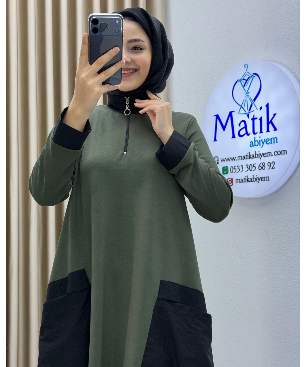 Oysho Paraşüt Cepli Elbise