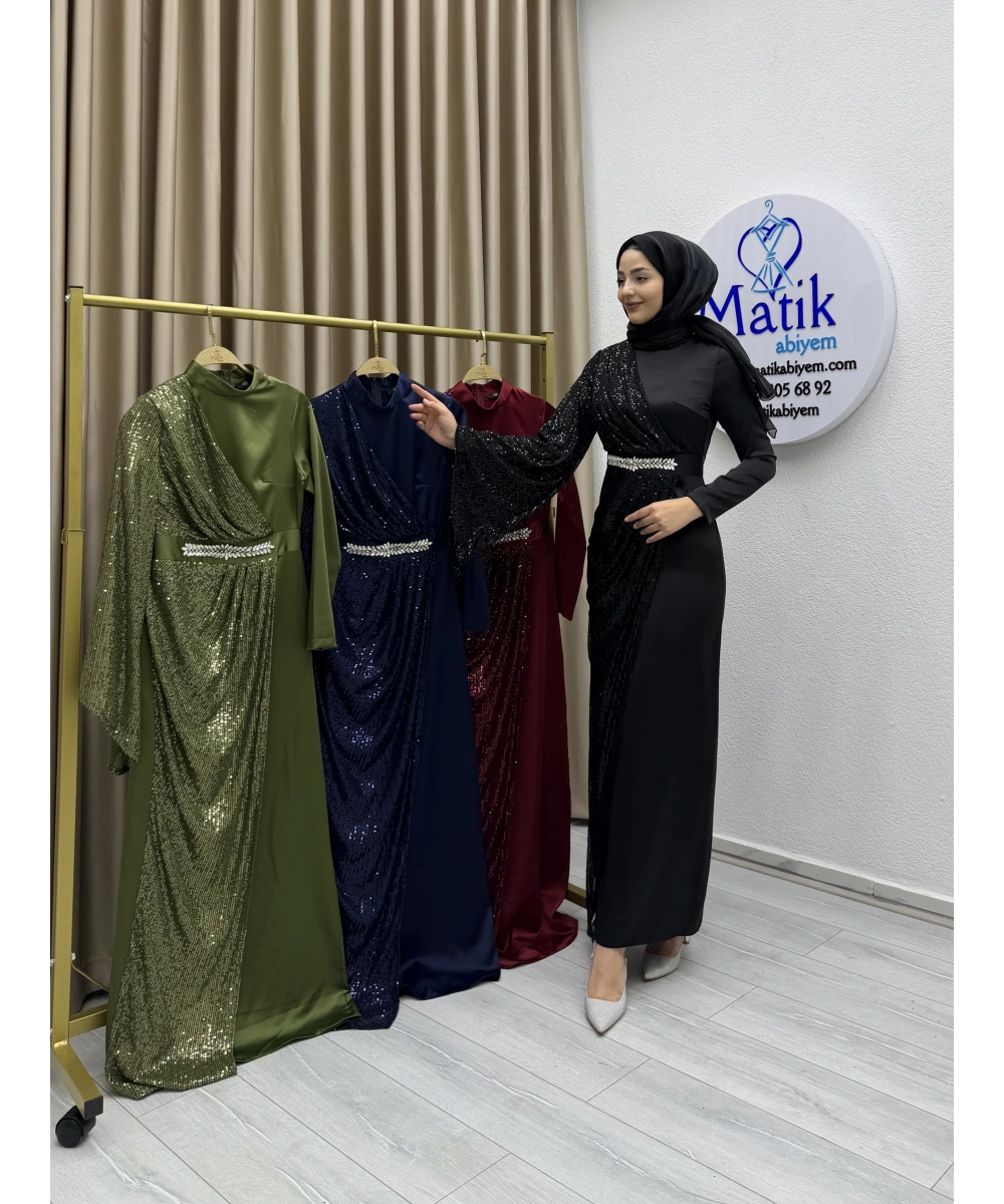 Payet Garnili Zara Saten Abiye