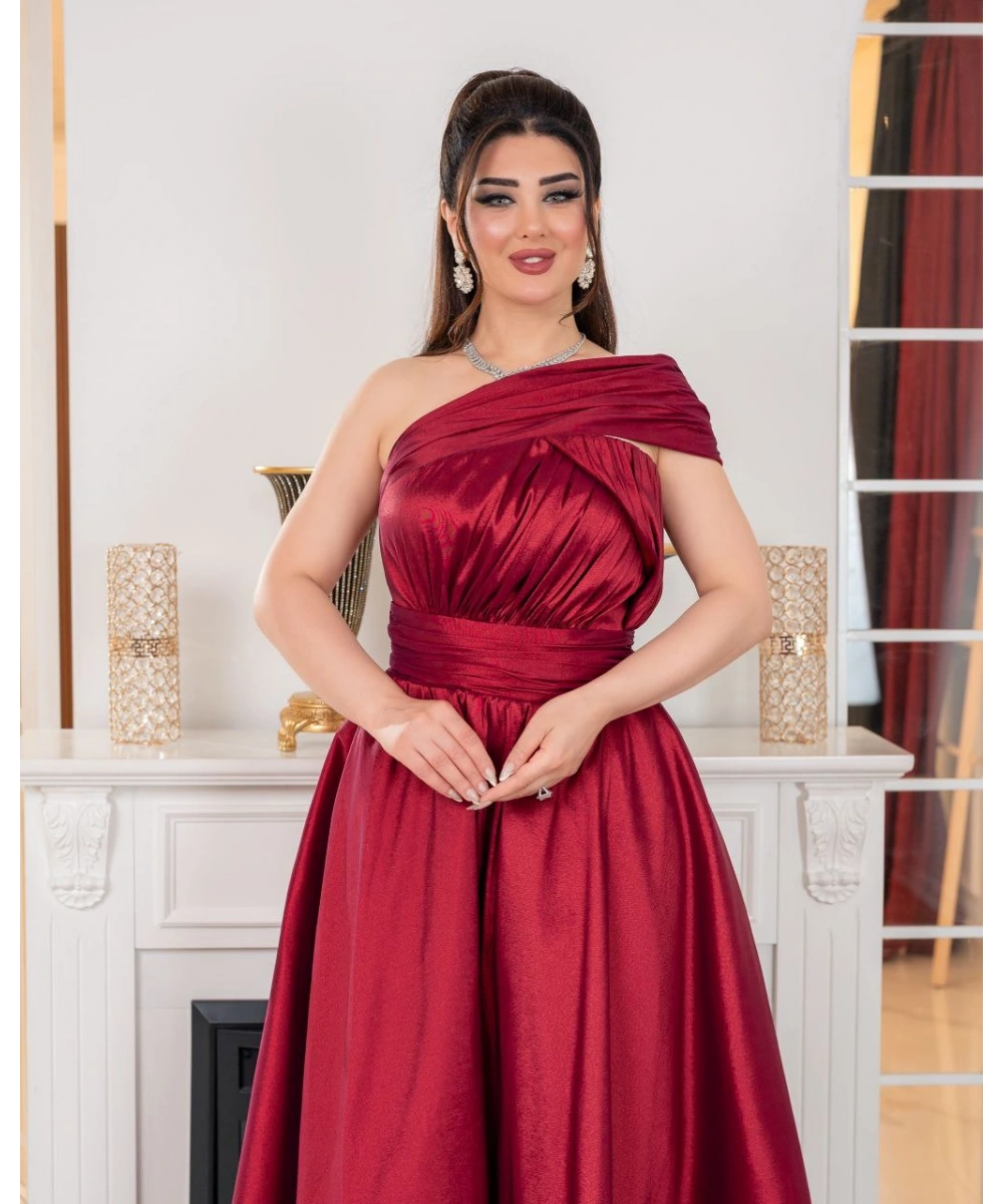 Royal Tek Omuz Drapeli Abiye