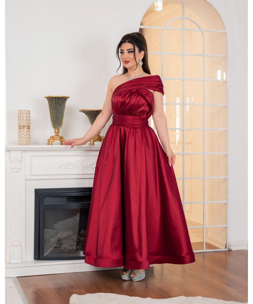 Royal Tek Omuz Drapeli Abiye