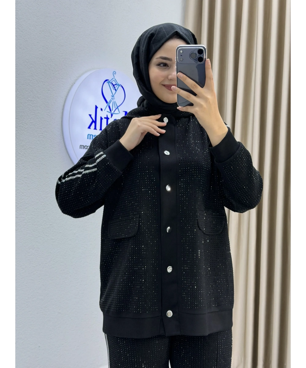 Taş Detaylı İkili Takım