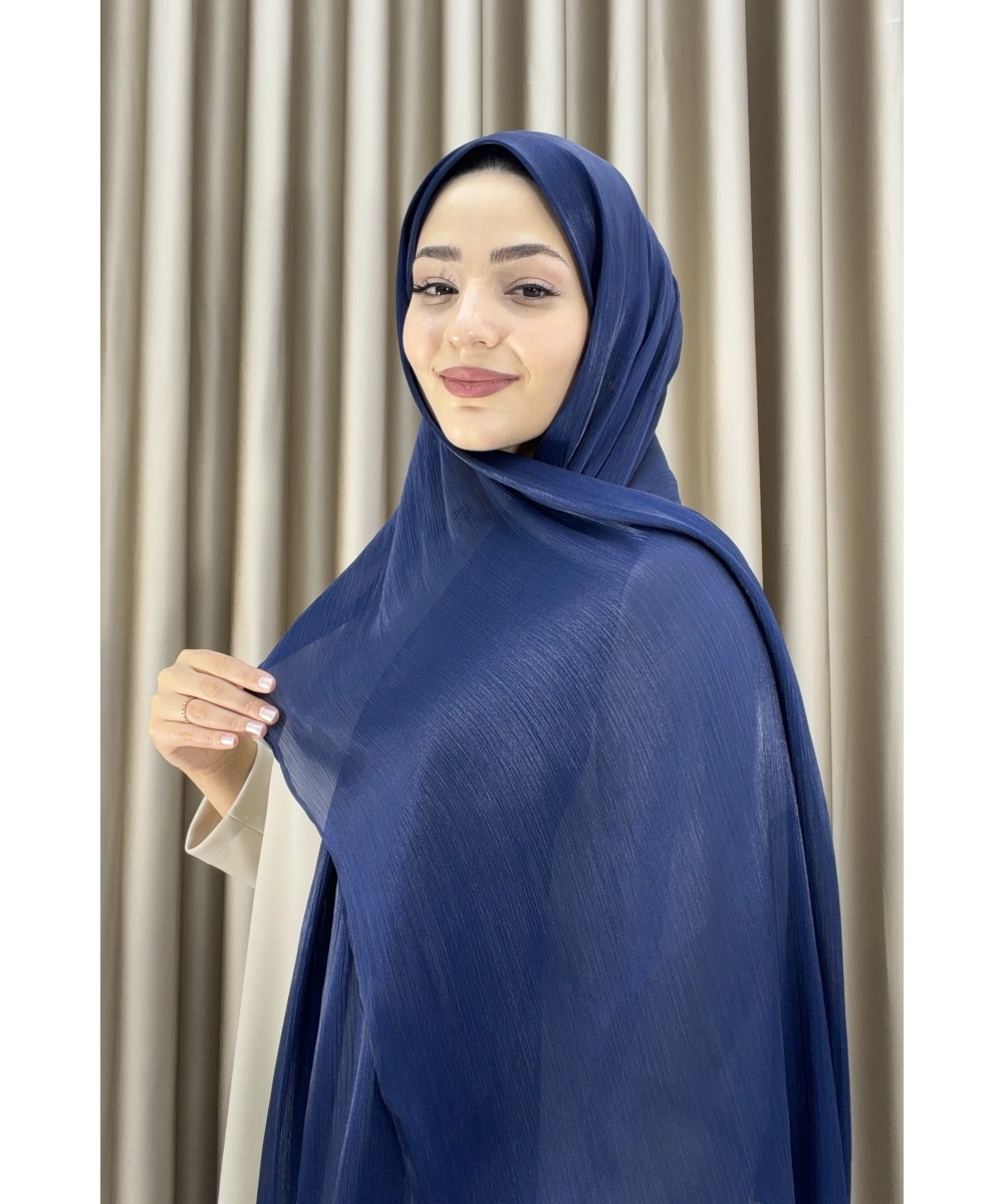 Sofia Saten Zarif Dökümlü Şal - Hafif ve Konforlu Şal