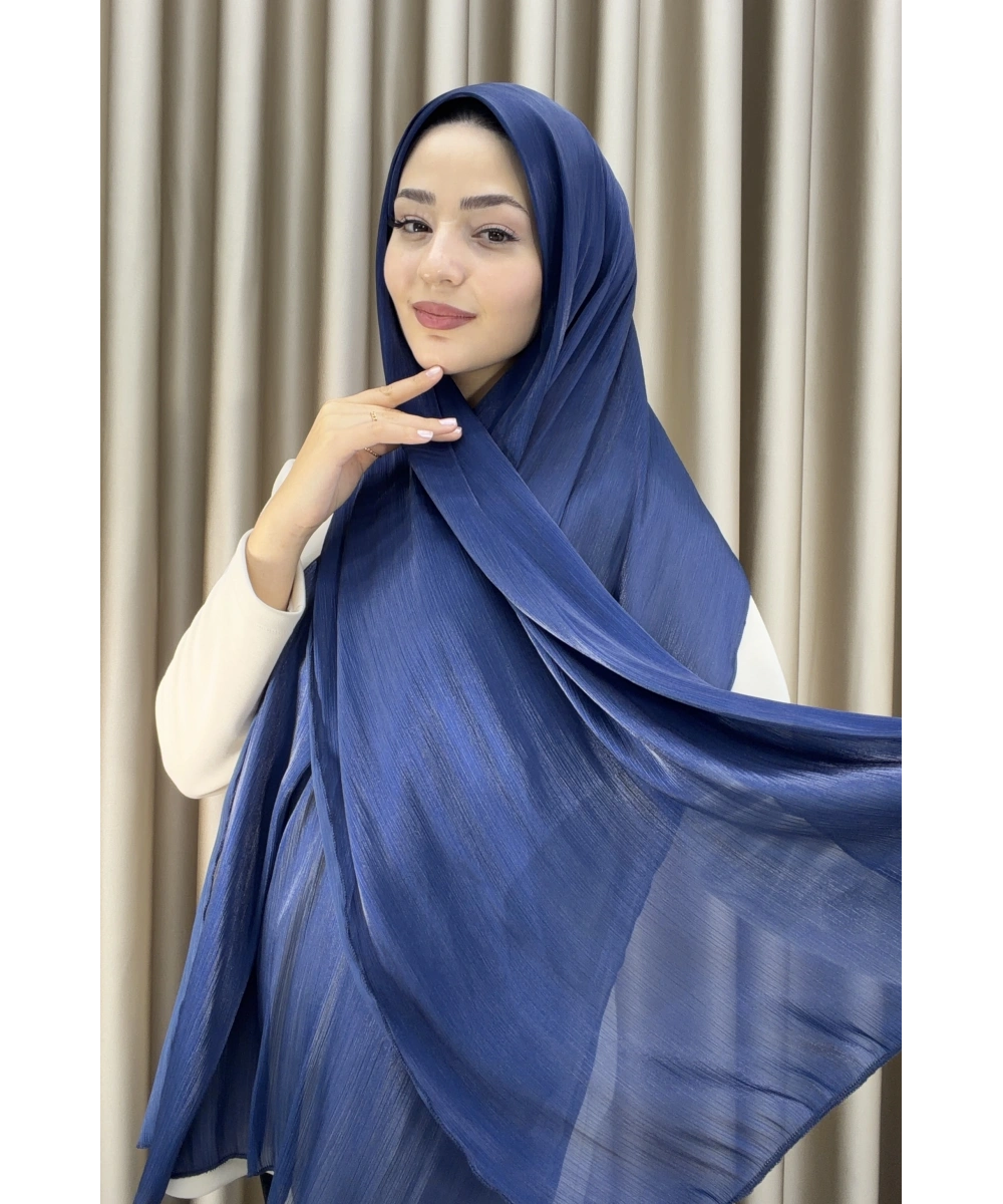 Sofia Saten Zarif Dökümlü Şal - Hafif ve Konforlu Şal