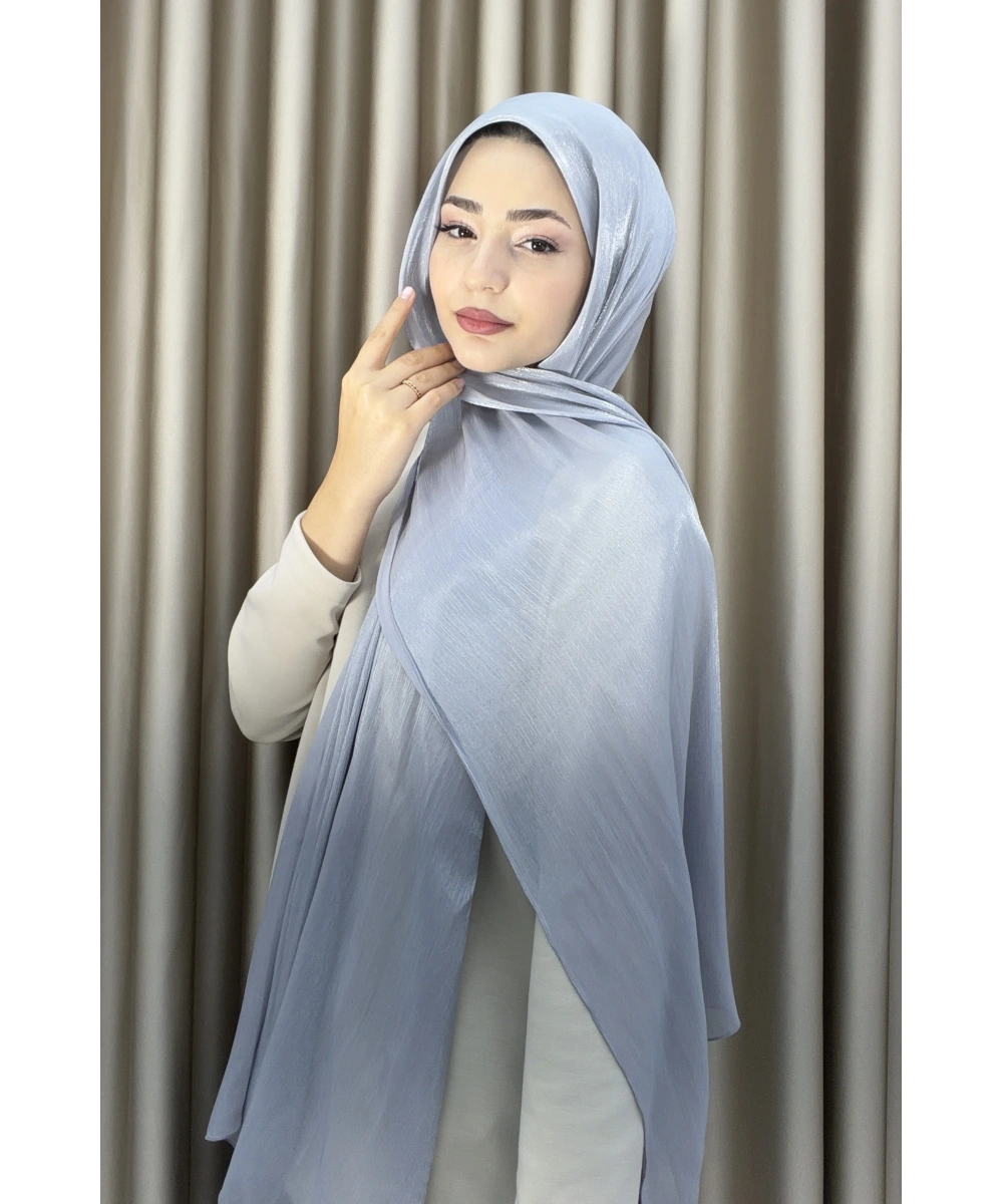 Sofia Saten Zarif Dökümlü Şal - Hafif ve Konforlu Şal