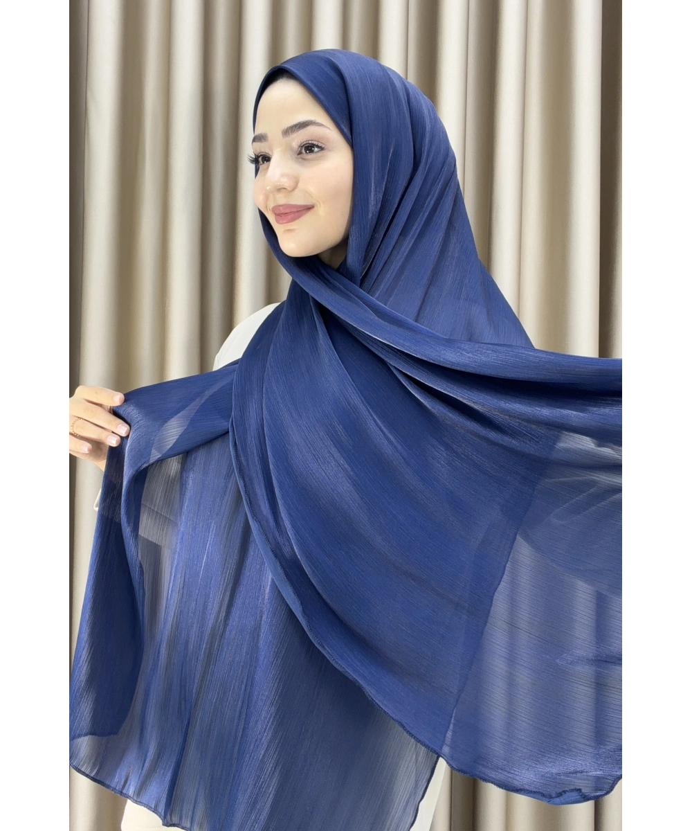 Sofia Saten Zarif Dökümlü Şal - Hafif ve Konforlu Şal