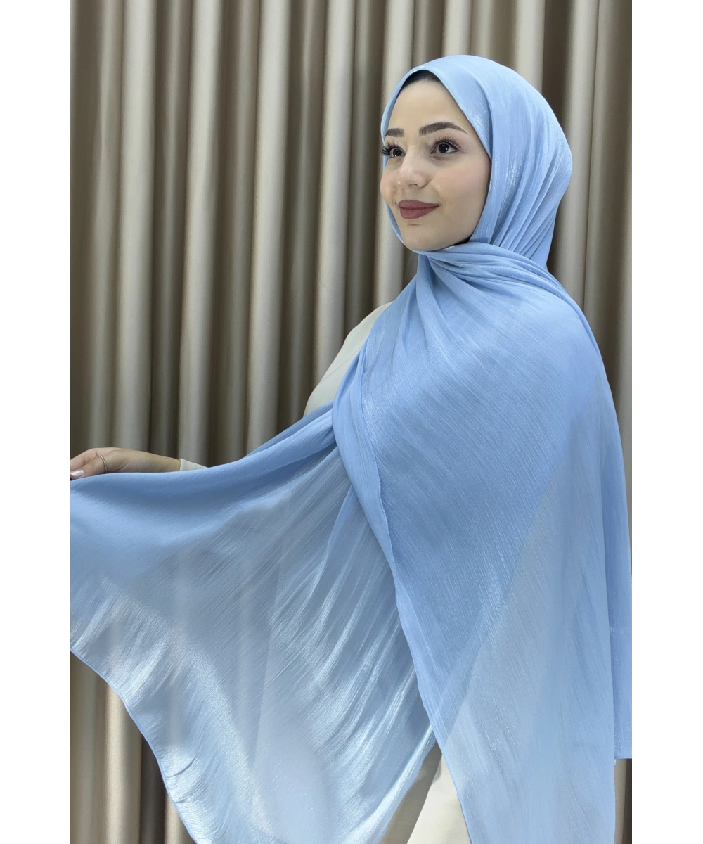 Sofia Saten Zarif Dökümlü Şal - Hafif ve Konforlu Şal