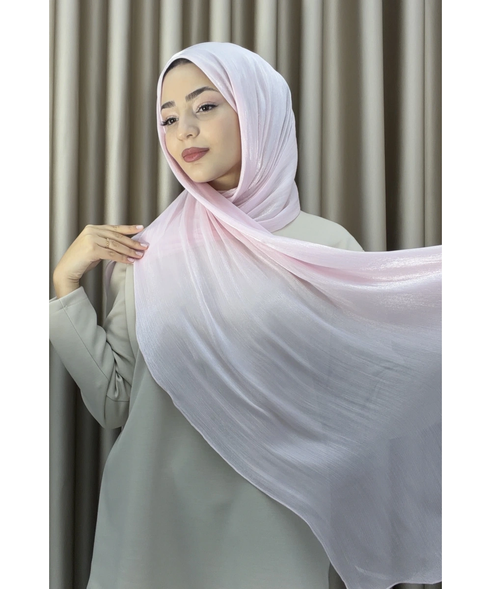 Sofia Saten Zarif Dökümlü Şal - Hafif ve Konforlu Şal