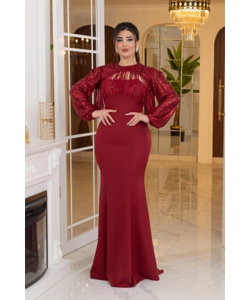 Altı İthal Atlas Pelerin ZaraPayet Tasarım Uzun Elbise Abiye