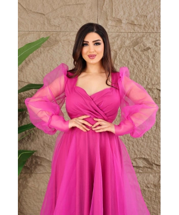 Dalya Tül Dekolteli Tasarım Abiyemiz