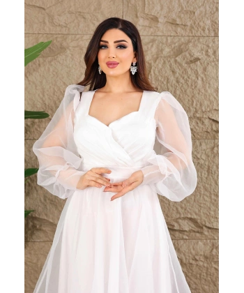 Dalya Tül Dekolteli Tasarım Abiyemiz