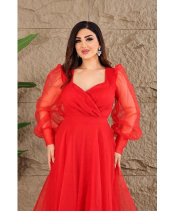 Dalya Tül Dekolteli Tasarım Abiyemiz