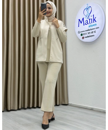 Oysho Kaşe Yelek Üçlü Takım