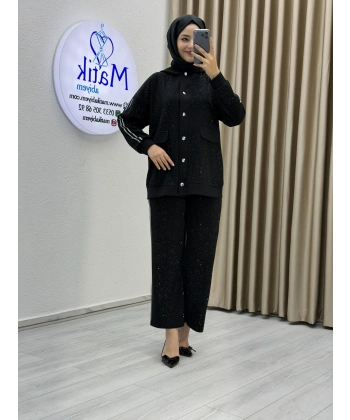 Taş Detaylı İkili Takım