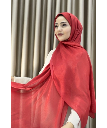 Sofia Saten Zarif Dökümlü Şal - Hafif ve Konforlu Şal