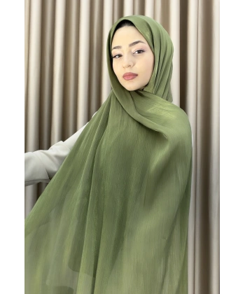 Sofia Saten Zarif Dökümlü Şal - Hafif ve Konforlu Şal