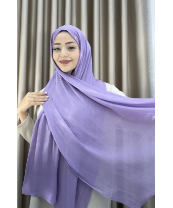 Sofia Saten Zarif Dökümlü Şal - Hafif ve Konforlu Şal