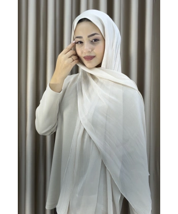 Sofia Saten Zarif Dökümlü Şal - Hafif ve Konforlu Şal