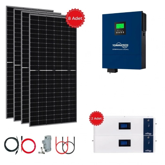 Tommatech 6.2 kW XL Hazır Solar Paket