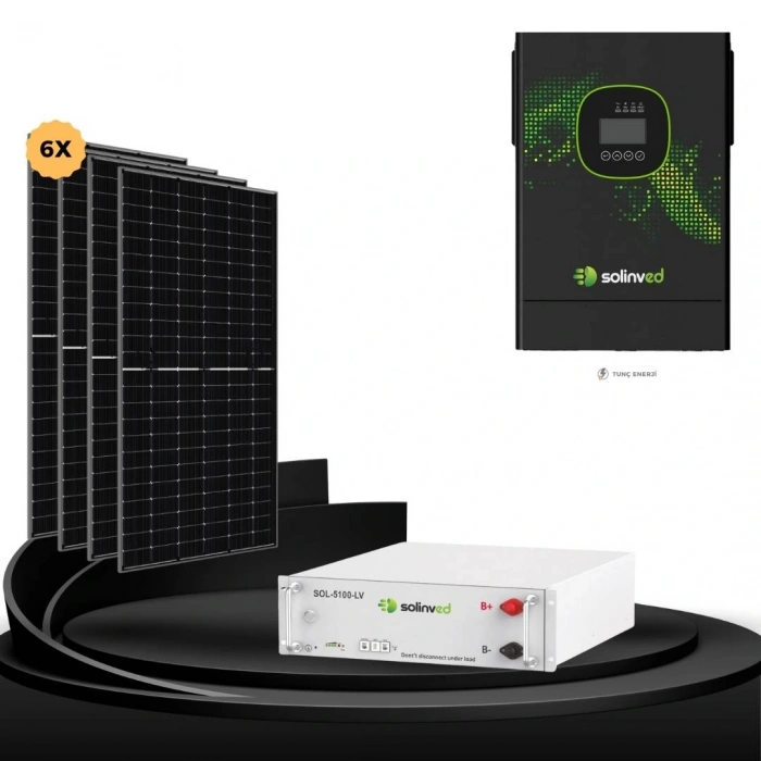 6KW Solinved Hazır Solar Paket Lityum