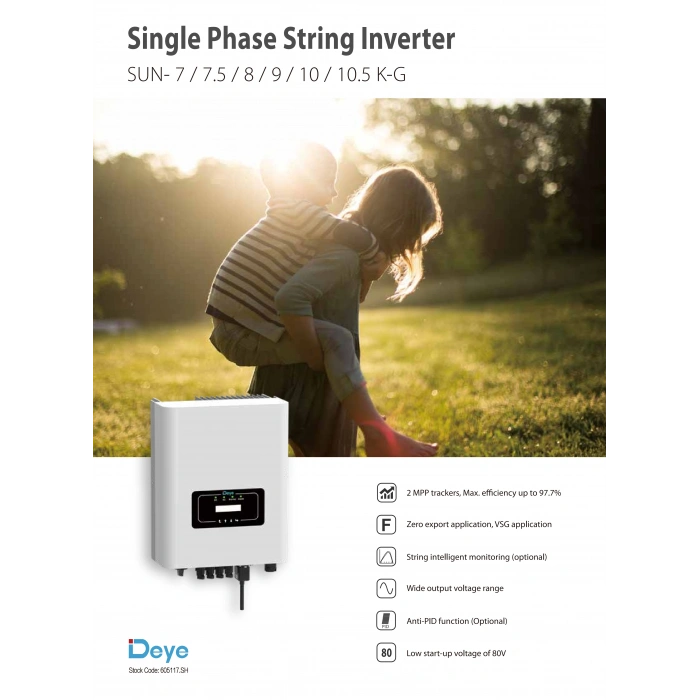 Deye* 10 KW Monofaze On-Grid String İnverter