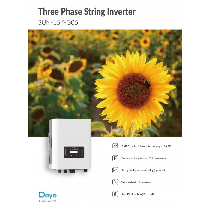 Deye 15 kW Trifaze On-Grid String İnverter
