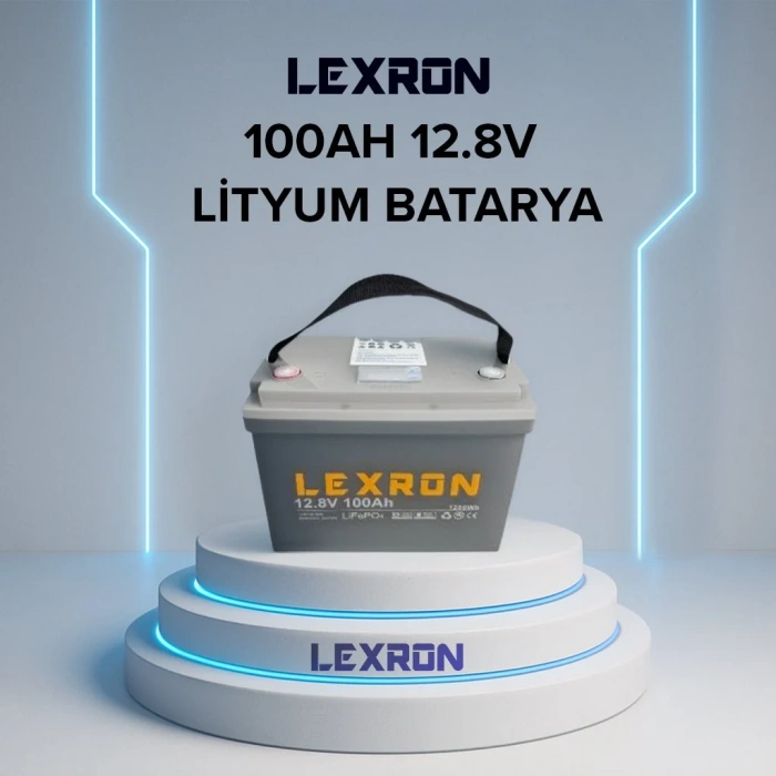 Lexron 12.8V 100Ah Lityum Batarya