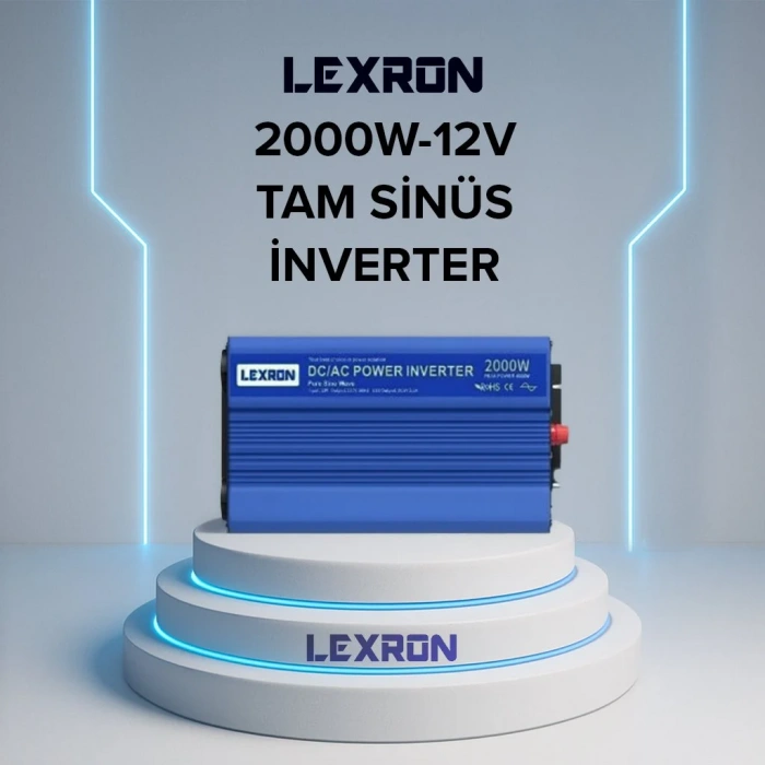 Lexron 12V 2000W Tam Sinüs İnverter