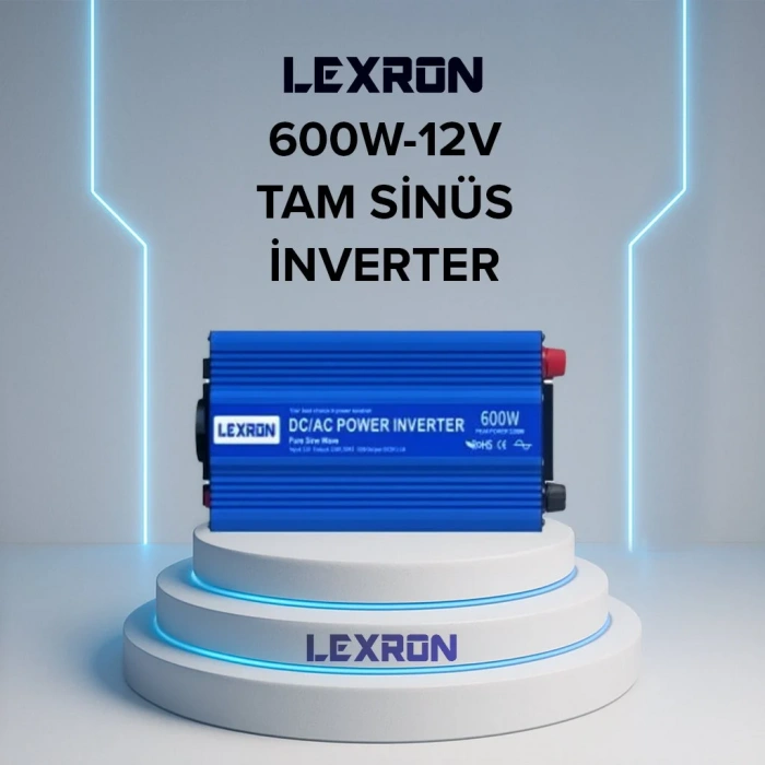 Lexron 12V 600W Tam Sinüs İnverter