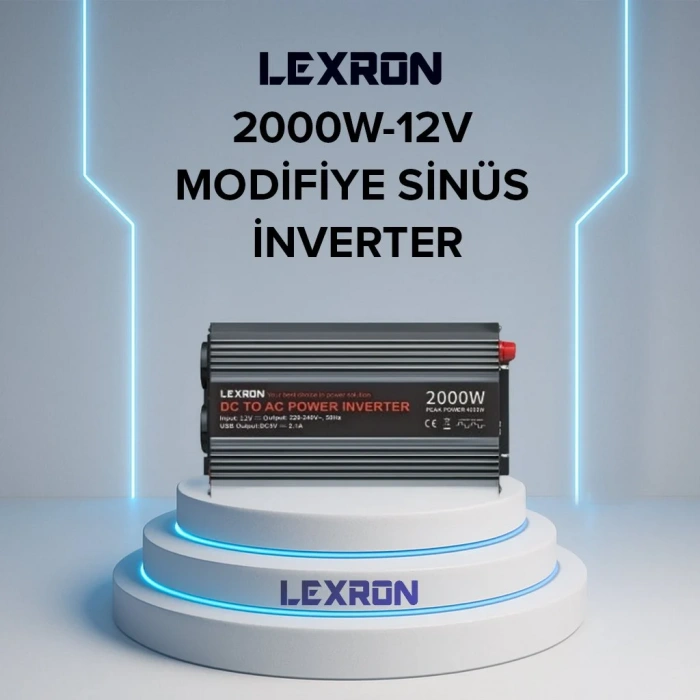 Lexron 2000W-12V Modifiye Sinüs İnverter