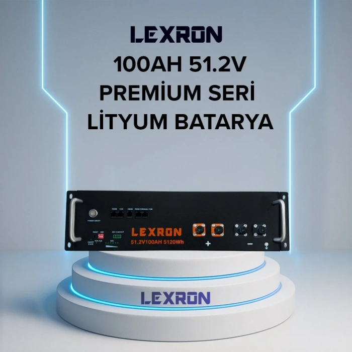 Lexron 51.2 V 100 Ah Premium Serisi Lityum Batarya