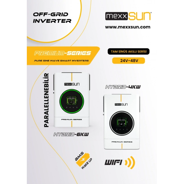 Mexxsun 6 kW 48V Premium Off-Grid Mppt Akıllı İnverter