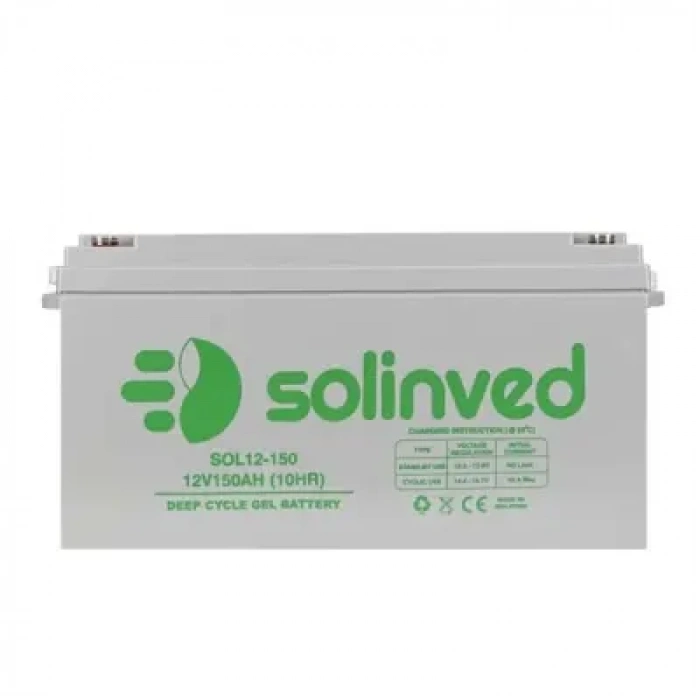 Solinved 12V 150 Ah Jel Akü