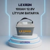 Lexron 12.8V 100Ah Lityum Batarya