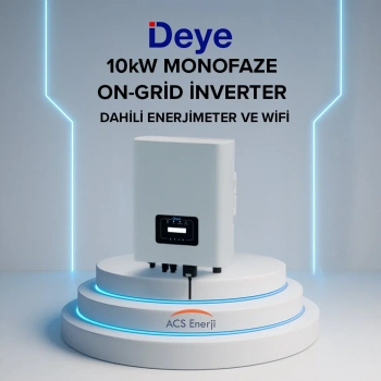 Deye 10 kW Monofaze On-Grid İnverter (Dahili Wifi ve Limiter)
