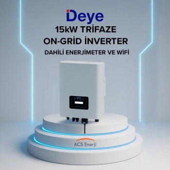 Deye 15 kW Trifaze On-Grid İnverter (Dahili Enerjimeter ve Wifi)