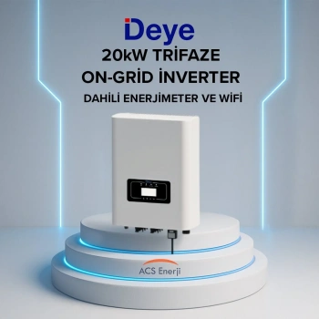 Deye 20 kW Trifaze On-Grid İnverter (Dahili Enerjimeter ve Wifi)