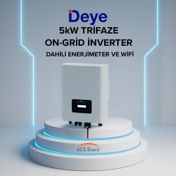 Deye 5 kW Trifaze On-Grid İnverter (Dahili Enerjimeter ve Wifi)