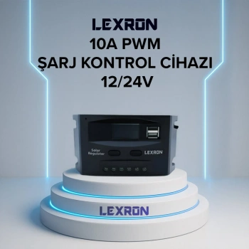 Lexron 10A PWM Şarj Kontrol Cihazı