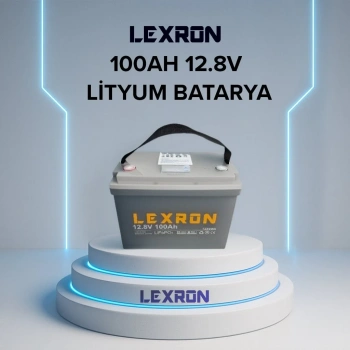 Lexron 12.8V 100Ah Lityum Batarya