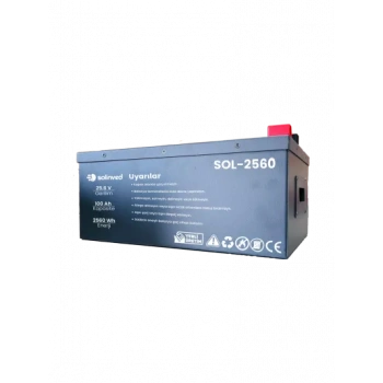 Solinved 25.6V 100Ah LiFePO4 Lityum Akü