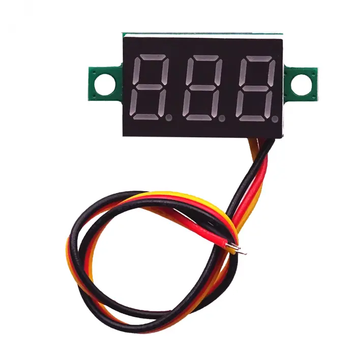 0.28 0-100V 3 Kablolu DC Kırmızı Voltmetre