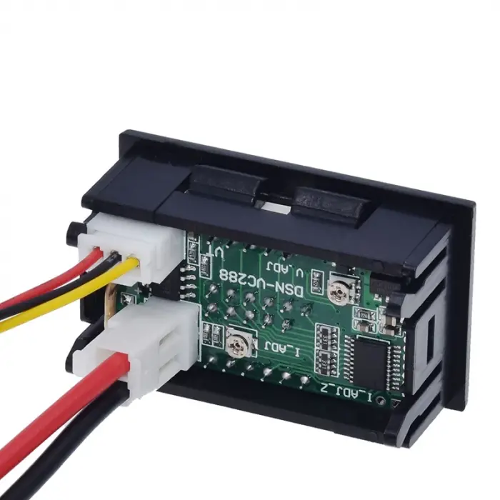 0.28 100V 50A Çift LEDli Kırmızı Voltmetre ve Mavi Ampermetre