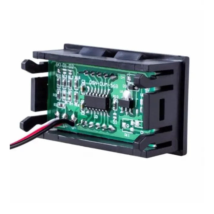 0.56 0-100V 3 Kablolu DC Kırmızı Voltmetre